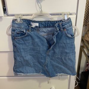 Top shop blue Jean skirt